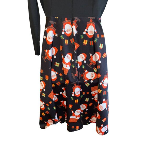 Ladies MIDI Santa UGLY Christmas Sweater Swing Dress Size Small - Christmas - Picture 6 of 8